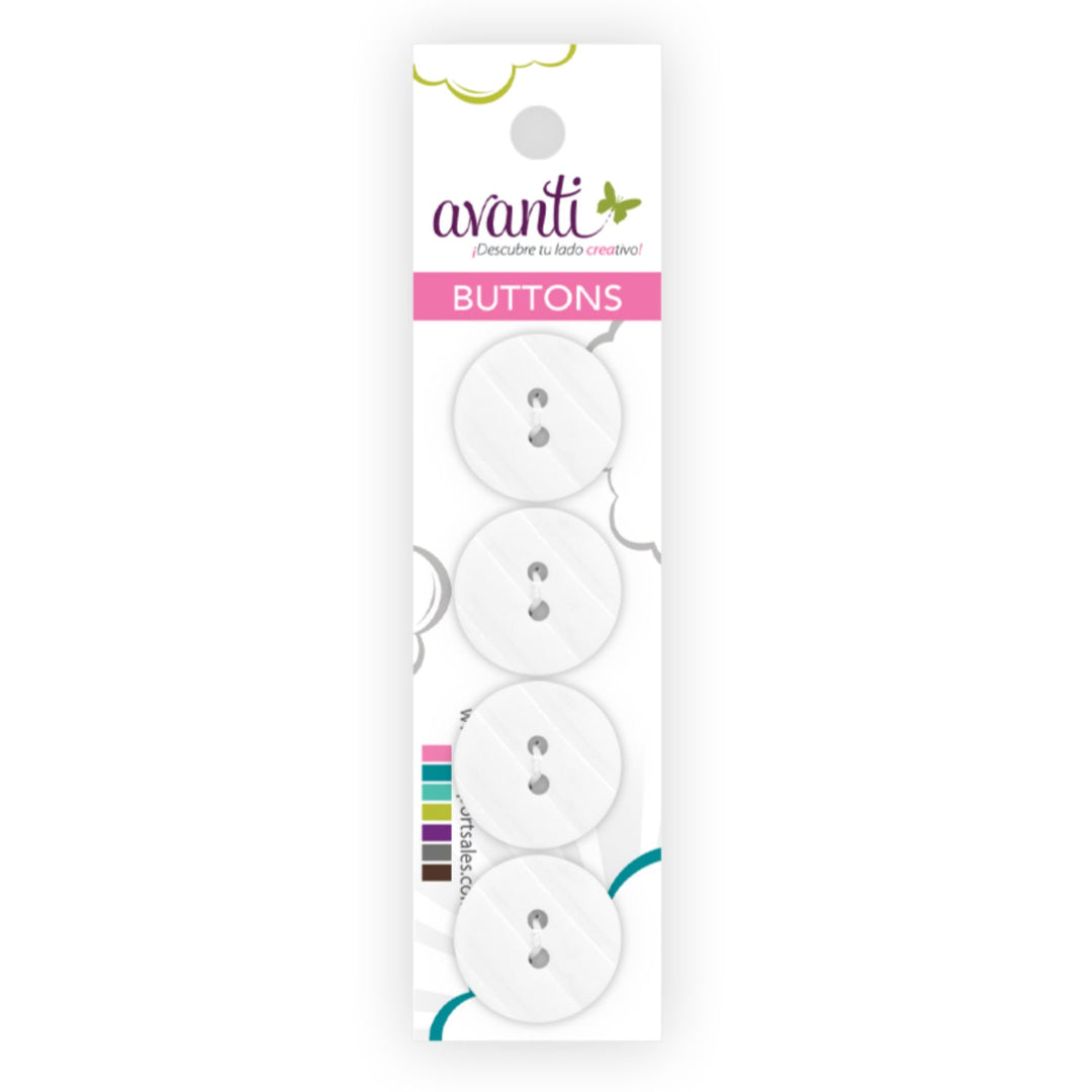 Sewing Buttons – 29L (18mm / 0.71 inches) with 2 Holes – Perfect for Dresses, Jackets & Fashion Accessories