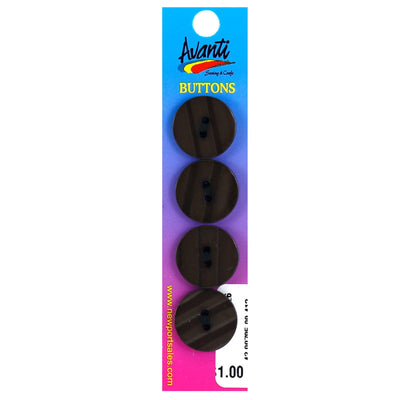 Plastic Circular Buttons, Sew-through, 30mm, 2 Holes, Variety of Colors, 12-Pack