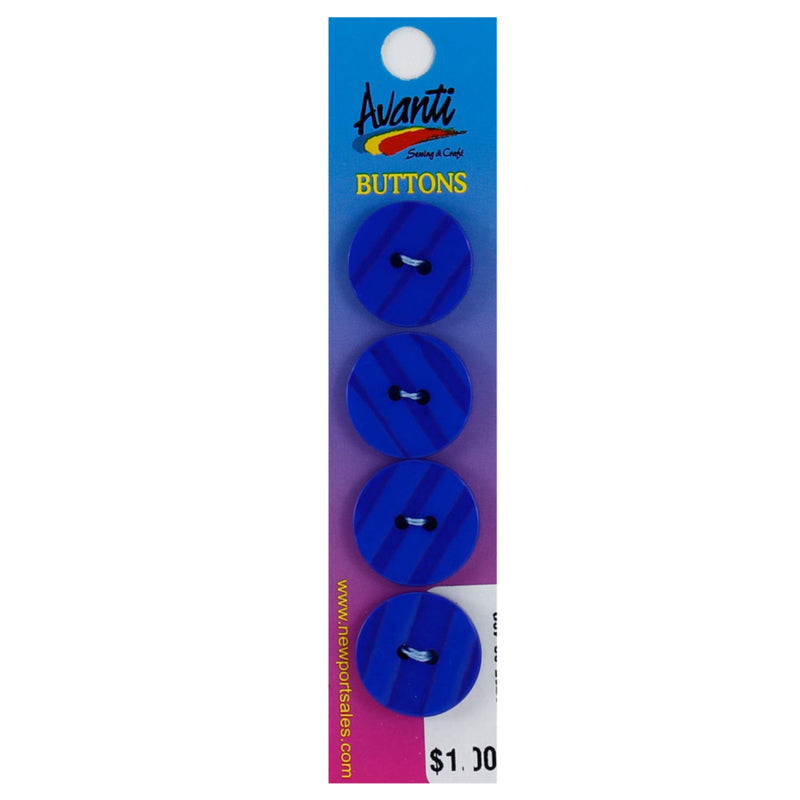 Plastic Circular Buttons, Sew-through, 30mm, 2 Holes, Variety of Colors, 12-Pack