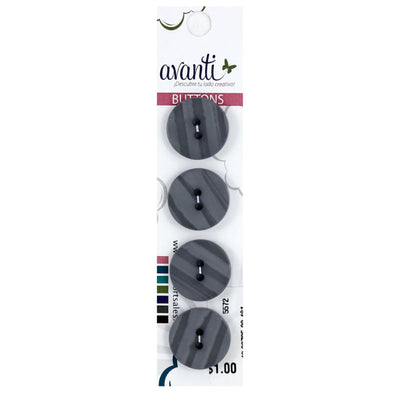 Plastic Circular Buttons, Sew-through, 30mm, 2 Holes, Variety of Colors, 12-Pack