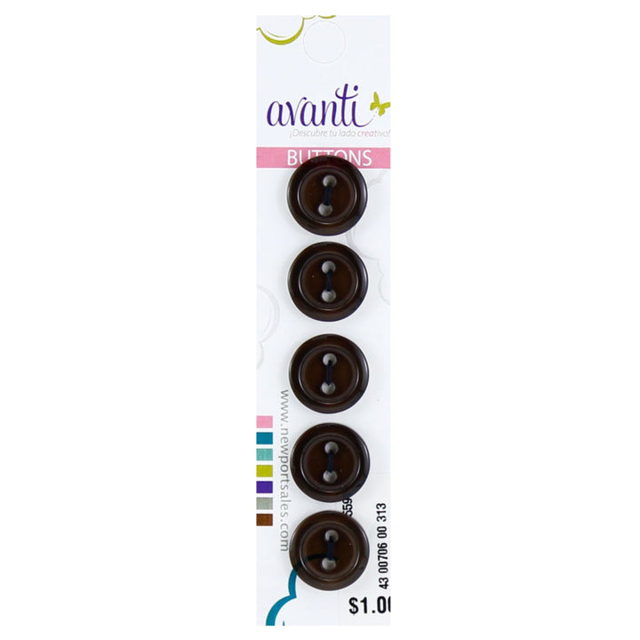 Sewing Buttons – 23L (13.0mm / 0.51 inches) with 2 Holes – Perfect for Coats, Jackets & Accessories, 12-Pack
