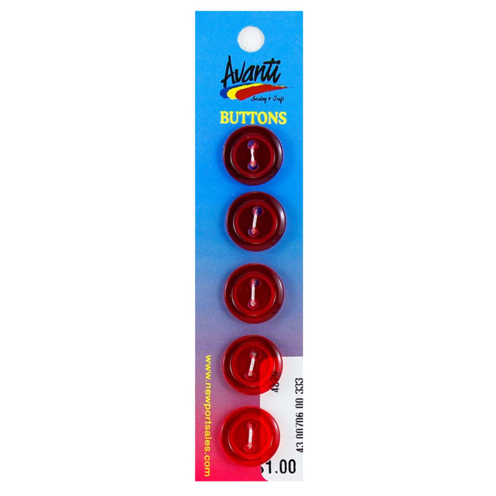 Sewing Buttons – 23L (13.0mm / 0.51 inches) with 2 Holes – Perfect for Coats, Jackets & Accessories, 12-Pack