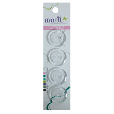 Plastic Circular Buttons, Sew-through, 30mm, 2 holes, Variety of Colors, 12-Pack