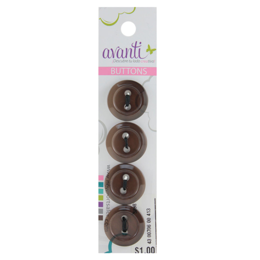 Sewing Buttons – 29L (18.0mm / 0.71 inches) with 2 Holes – Perfect for Blouses, Jackets & Handbags