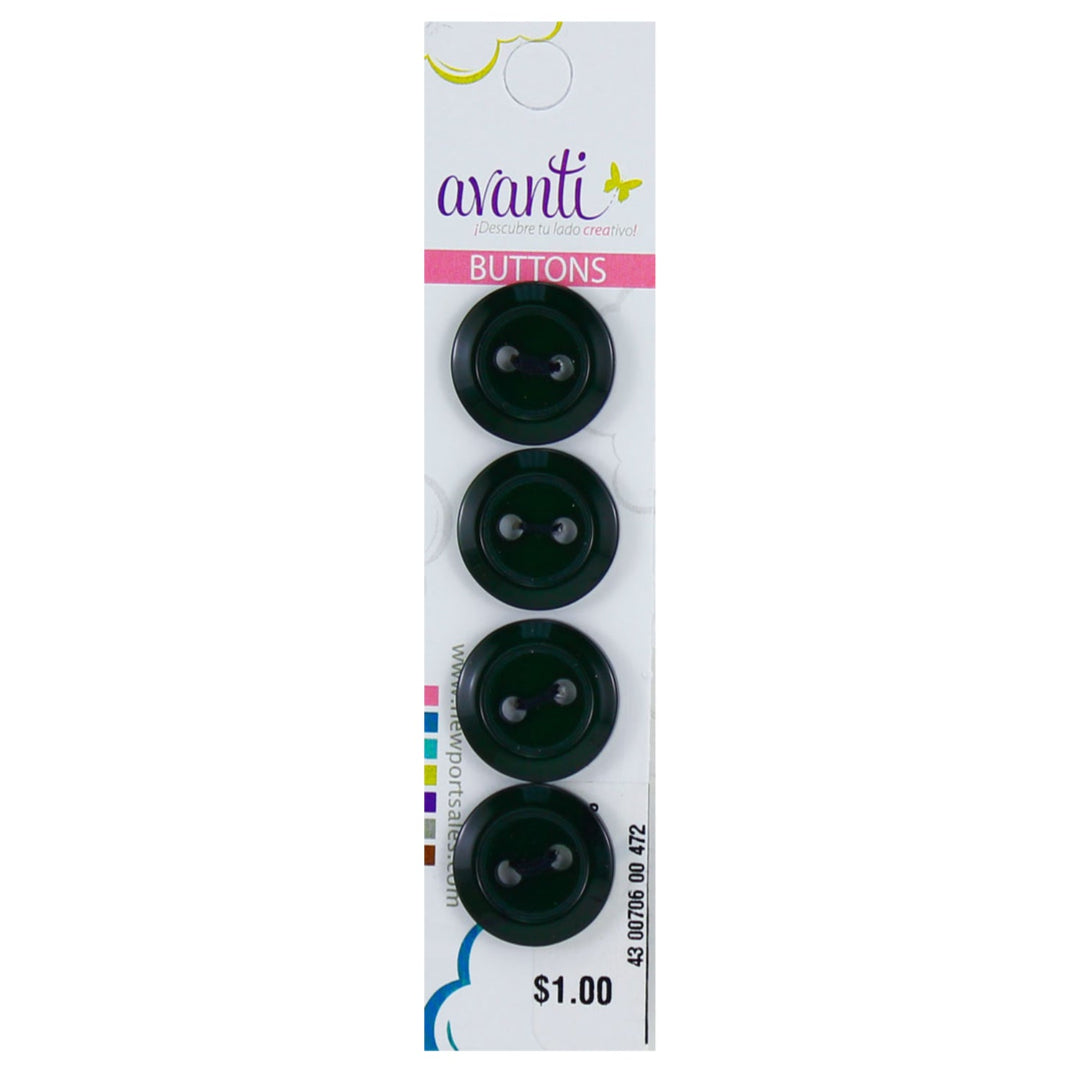 Sewing Buttons – 29L (18.0mm / 0.71 inches) with 2 Holes – Perfect for Blouses, Jackets & Handbags