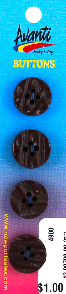 Sewing Buttons – 24L (15mm / 0.6 inches) with 4 Holes – Perfect for Shirts, Cardigans & Children’s Clothing