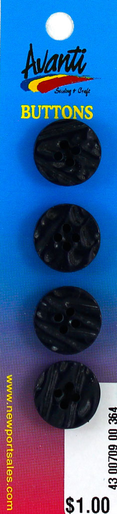 Plastic Circular Buttons, Sew-through, 4 holes, Color Variety, 24mm