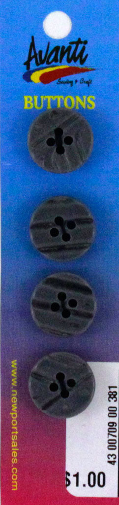 Plastic Circular Buttons, Sew-through, 4 holes, Color Variety, 24mm