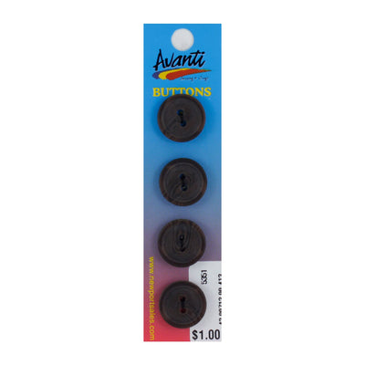 Plastic Circular Buttons, Sew-through, 17mm, 2 Holes, Color Variety, 12-Pack