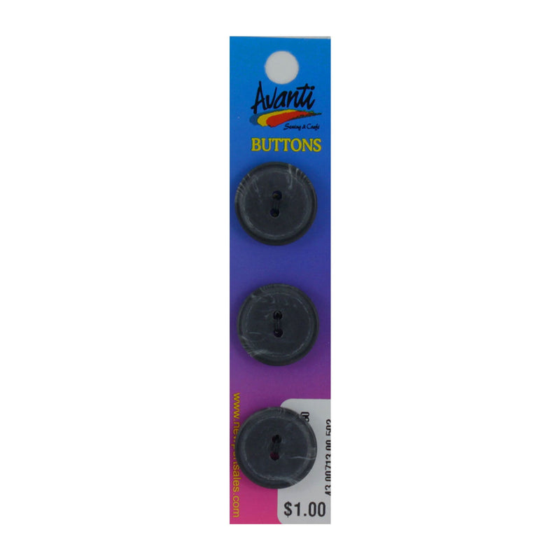 Plastic Circular Buttons, Sew-through, 20mm, 2 holes, Color Variety