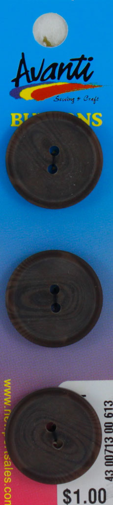 Sewing Buttons – 36L (23mm / 0.9 inches) with 2 Holes – Perfect for Coats, Bags & Upholstery Projects, 12-Pack