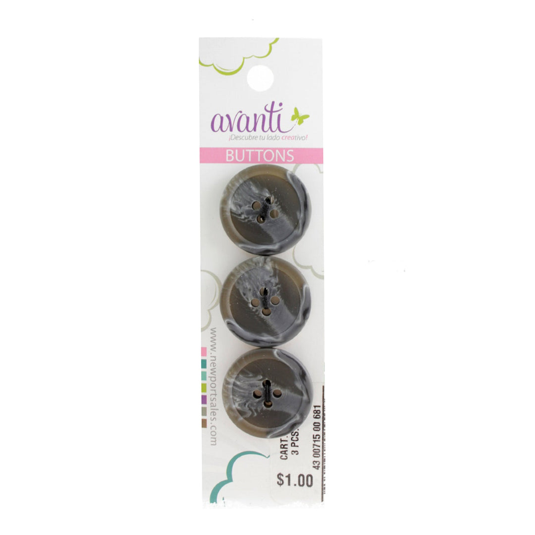 Sewing Buttons – 36L (23mm / 0.9 inches) with 4 Holes – Perfect for Heavy Coats, Blazers & Upholstery Projects, 12-Pack