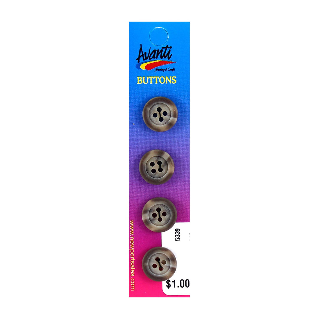 Sewing Buttons – 24L (15mm / 0.6 inches) with 4 Holes – Perfect for Sh ...