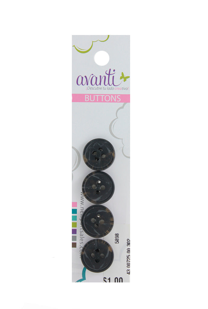 Sewing Buttons – 24L (15mm / 0.6 inches) with 4 Holes – Perfect for Shirts, Sweaters & Children’s Clothing
