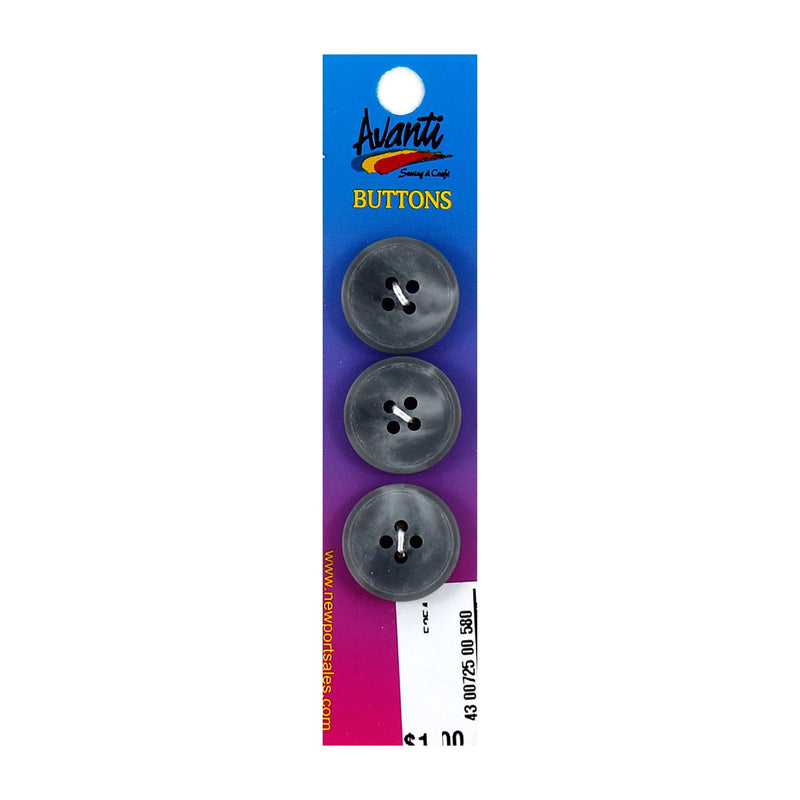 Plastic Circular Buttons, Sew-through, 4 holes, 32mm, Color Variety