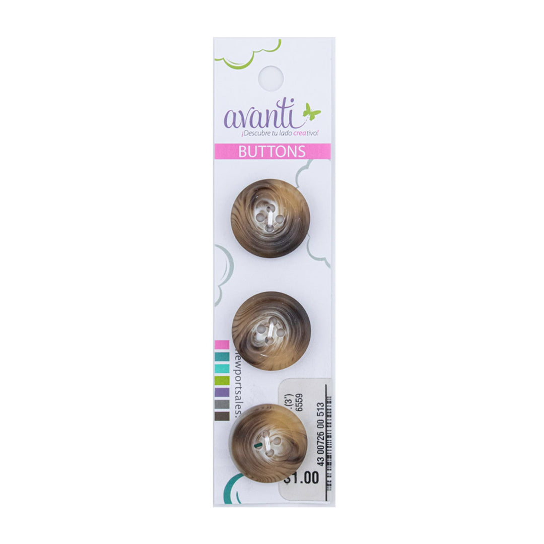 Sewing Buttons – 32L (20mm / 0.79 inches) with 4 Holes – Perfect for Coats, Blazers & Home Decor