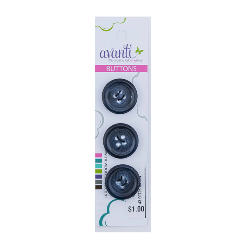 Plastic Circular Buttons, Sew-through, 20mm, 4 holes, Color Variety