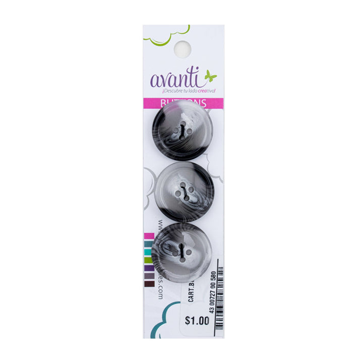 Sewing Buttons – 36L (23.0mm / 0.9 inches) with 4 Holes – Perfect for Coats, Blazers, Sweaters & Upholstery
