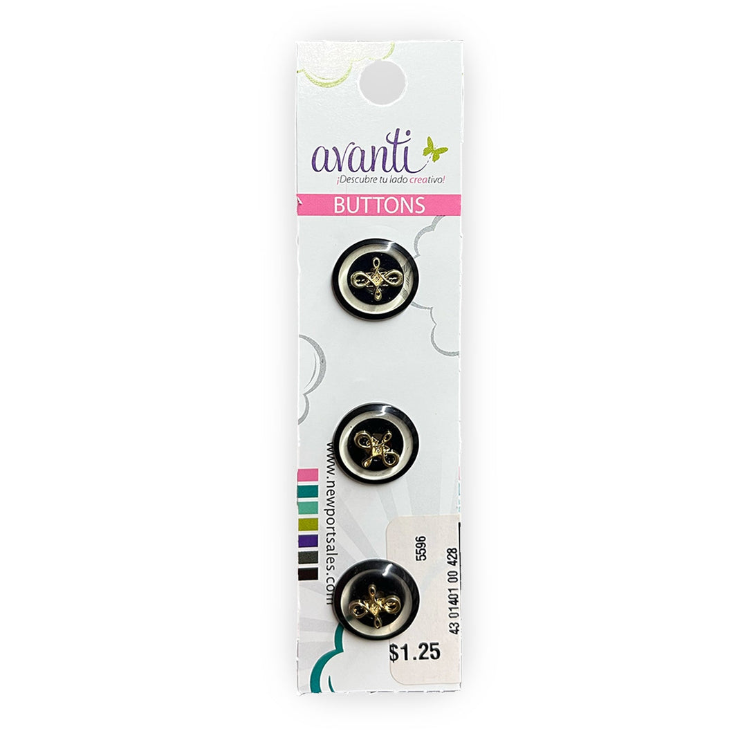 Sewing Buttons – 24L (15mm / 0.6 inches) with 2 Holes – Perfect for Shirts, Cardigans & Children’s Clothing, 12-Pack