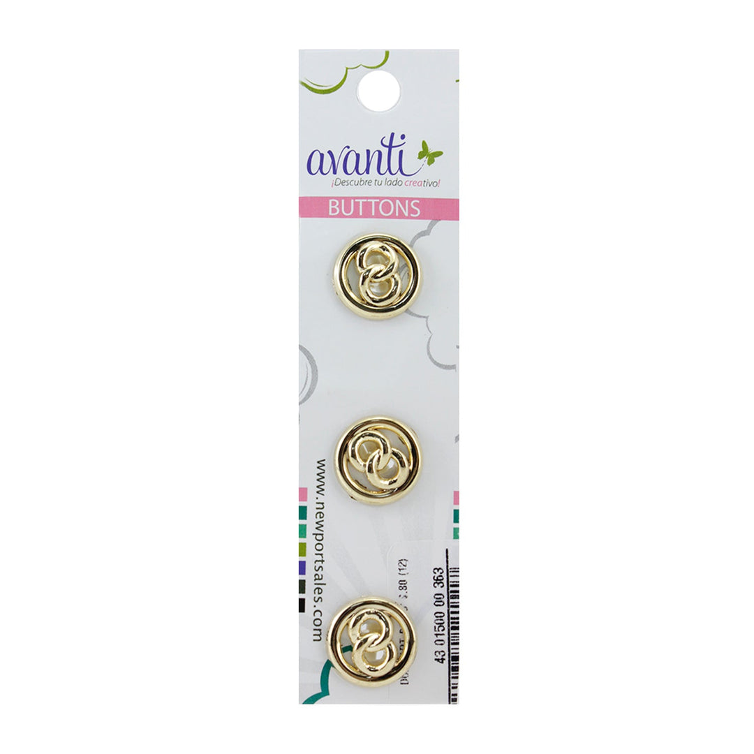 Sewing Buttons – 24L (15mm / 0.6 inches) with Shank Attachment – Perfect for Shirts, Cardigans & Children’s Clothing