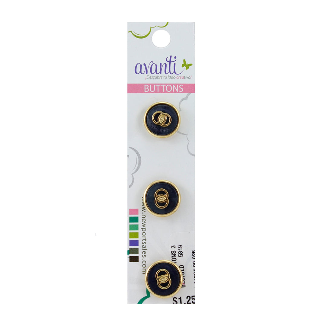 Sewing Buttons – 24L (15mm / 0.6 inches) with Shank Attachment – Perfect for Shirts, Cardigans & Children’s Clothing