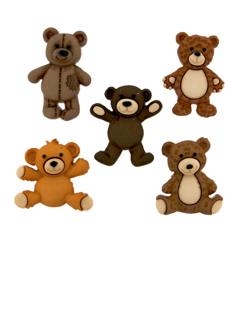 Stuffed Animal Teddy Bear, Decorative Shanks, 21 mm - 28 mm, Variety Pack, 3-Pack