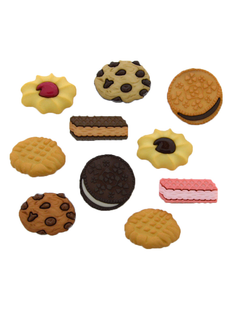 Cookie Jar Buttons with Shank Attachment, 22mm, 10 Pieces, 3-Pack