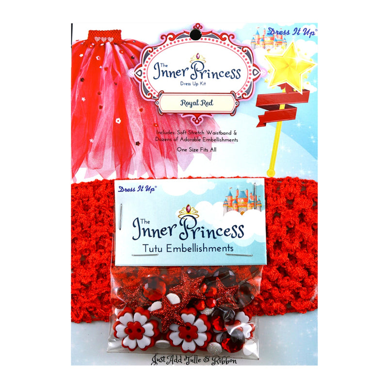 Stretch Waistband & Embellishments, Inner Princess, Tutu Embellishment, 3 Pack, 3-Pack