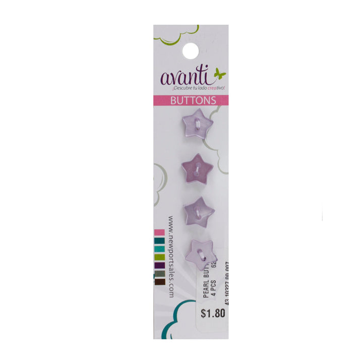 Star Shaped Button, 18 mm, 2 Holes