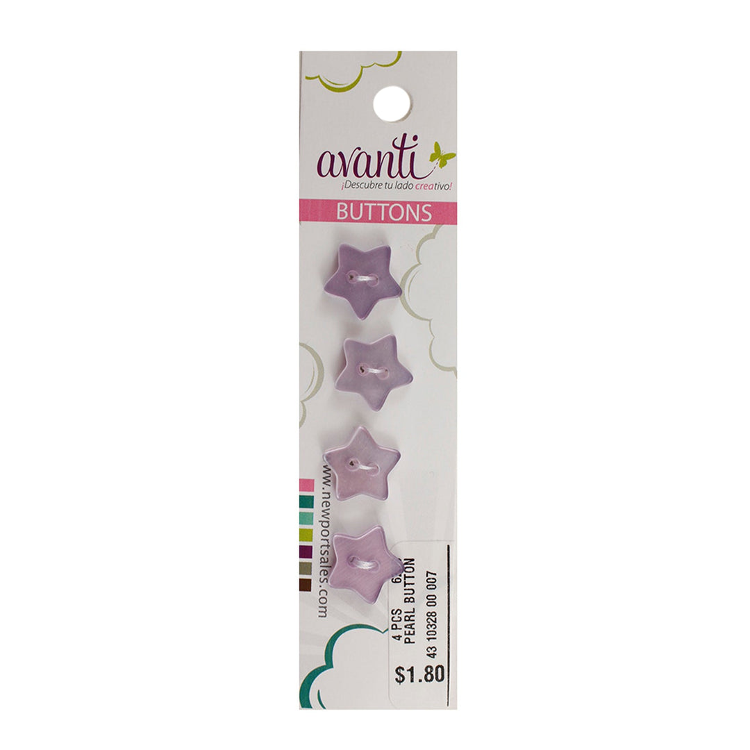 Button Maker Star Shape Star Shaped Buttons, Color Variety, 20mm, 6-Pack – Fararti
