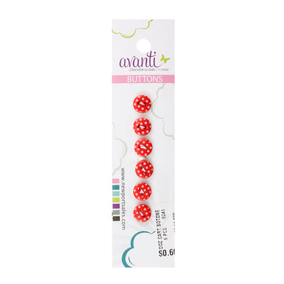 Fancy Round Buttons, Sew-through, 14mm, 2 Holes, Variety of Colors, 12-Pack