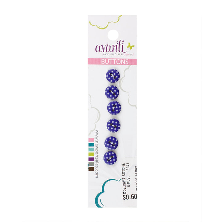 Sewing Buttons – 14L (8.5mm / 0.33 inches) with 2 Holes – Perfect for Baby Clothing, Dresses & Accessories, 12-Pack