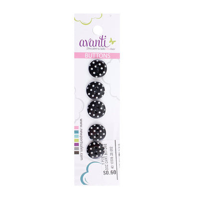 Fancy Round Buttons, Sew-through, 20mm, 2 Holes, Variety of Colors, 12-Pack
