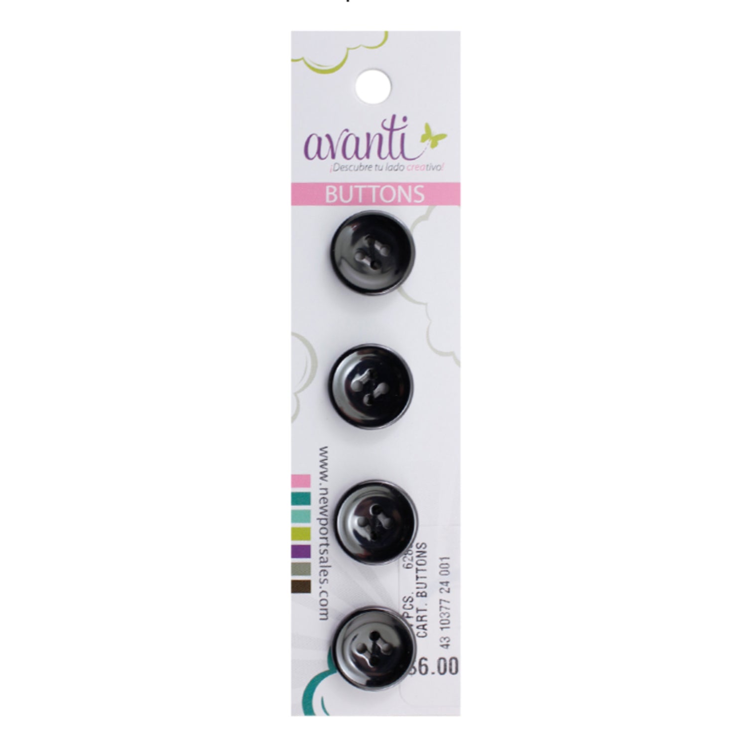 Sewing Buttons – 24L (15mm / 0.6 inches) with 4 Holes – Perfect for Sh ...