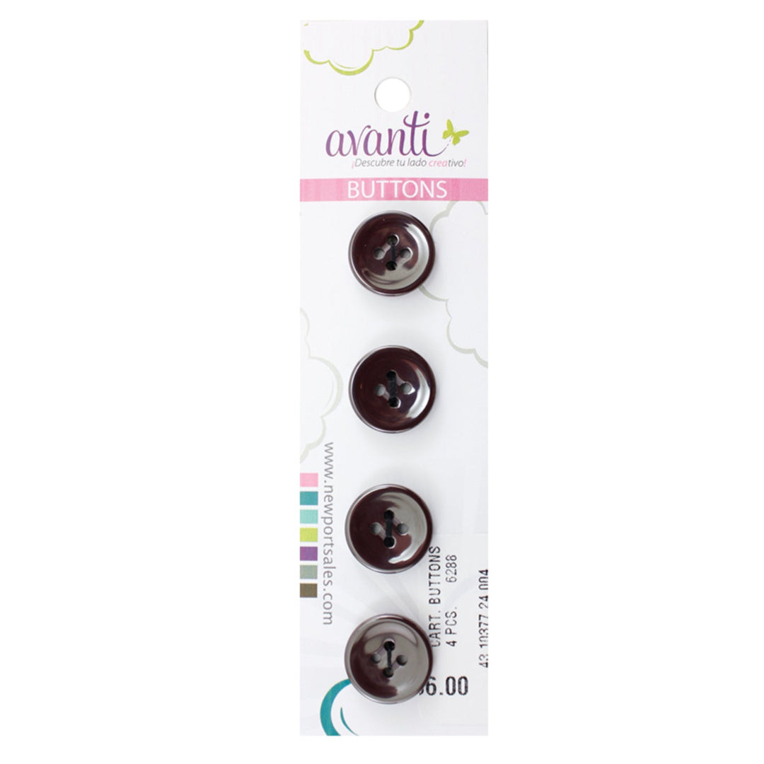 Sewing Buttons – 24L (15mm / 0.6 inches) with 4 Holes – Perfect for Shirts, Cardigans & Children’s Clothing