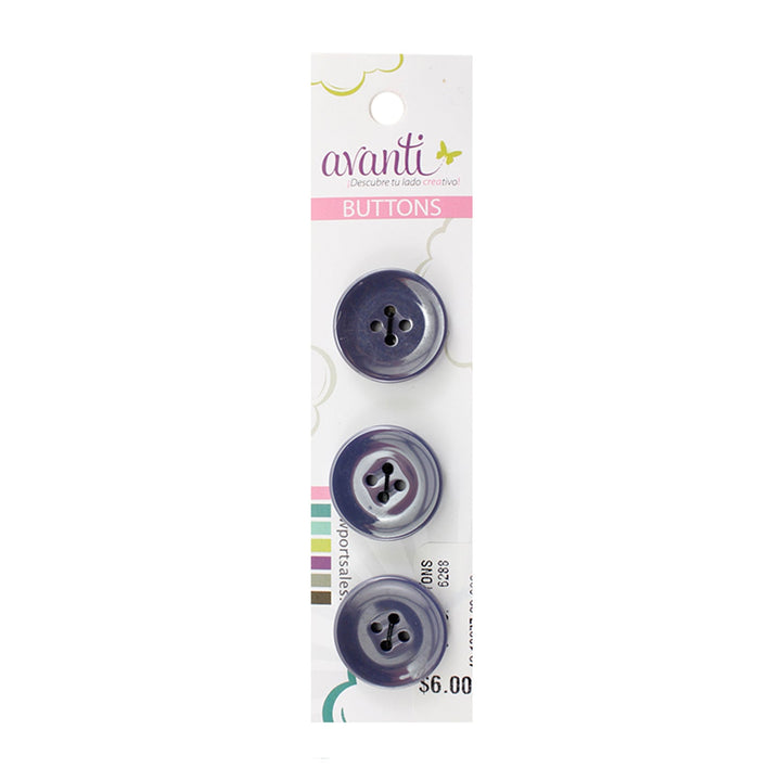 Sewing Buttons – 32L (20mm / 0.79 inches) with 4 Holes – Perfect for Coats, Blazers & Upholstery, 6-Pack