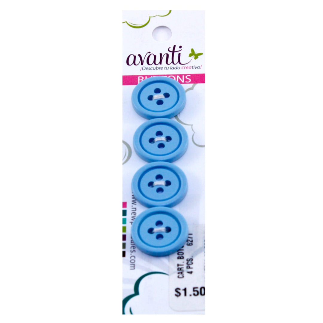 Sewing Buttons – 28L (17.0mm / 0.67 inches) with 4 Holes – Perfect for Suits, Formal Jackets & Handbags