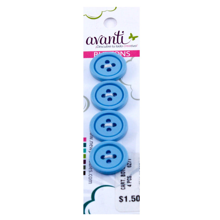 Sewing Buttons – 28L (17.0mm / 0.67 inches) with 4 Holes – Perfect for Suits, Formal Jackets & Handbags