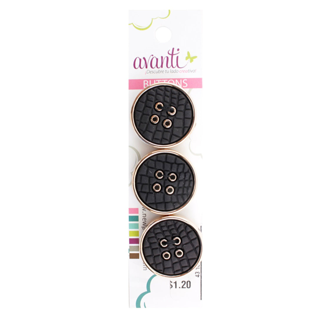 40 Linge Button Sewing Buttons – 40L (25mm / 1 inch) with 4 Holes – Perfect for Coats ...