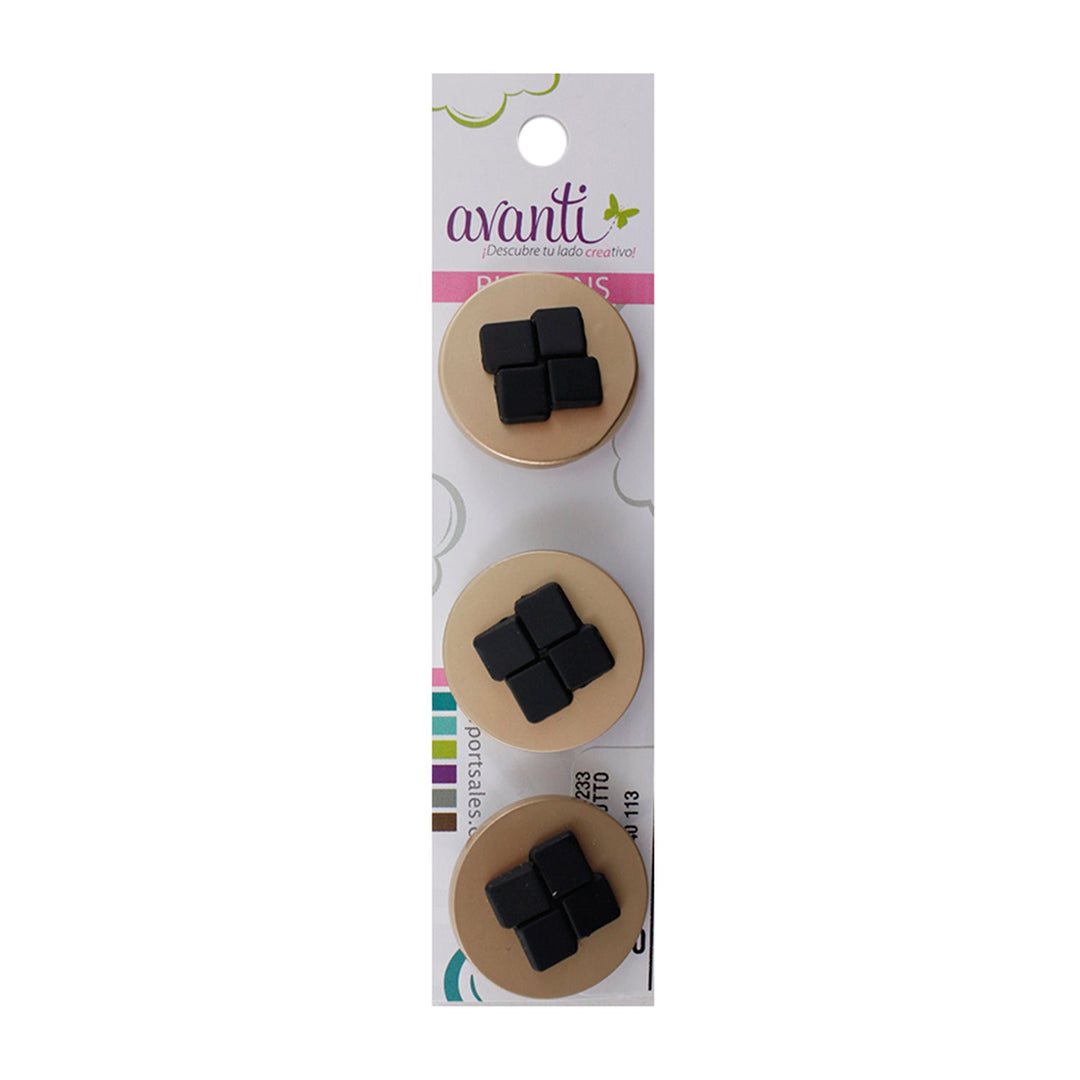 Sewing Buttons – 40L (25mm / 1 inch) with Shank – Perfect for Coats, Upholstery & Costumes