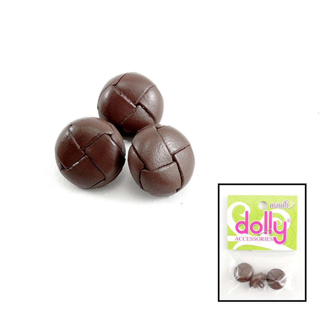 Round Leather Shank Buttons, Color Variety, 22mm