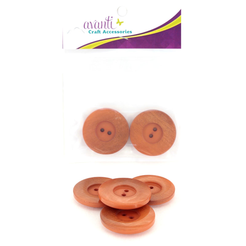 Fine Circular Buttons, Sew-through, 48mm, 2 Holes, Variety of Colors