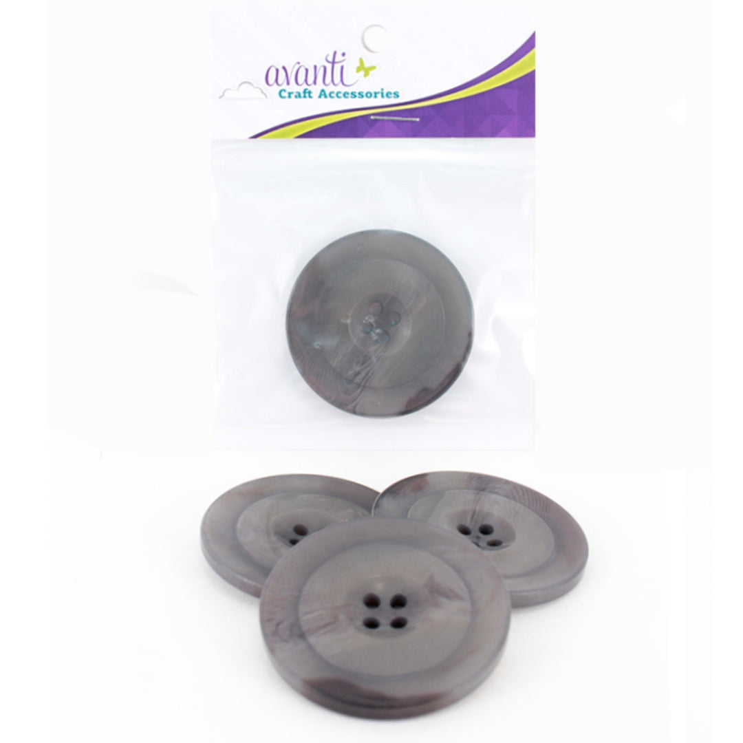 Sewing Buttons – 70L (42mm / 1.65 inches) with 4 Holes – Perfect for Heavy Outerwear, Tailored Suits & Home Decor