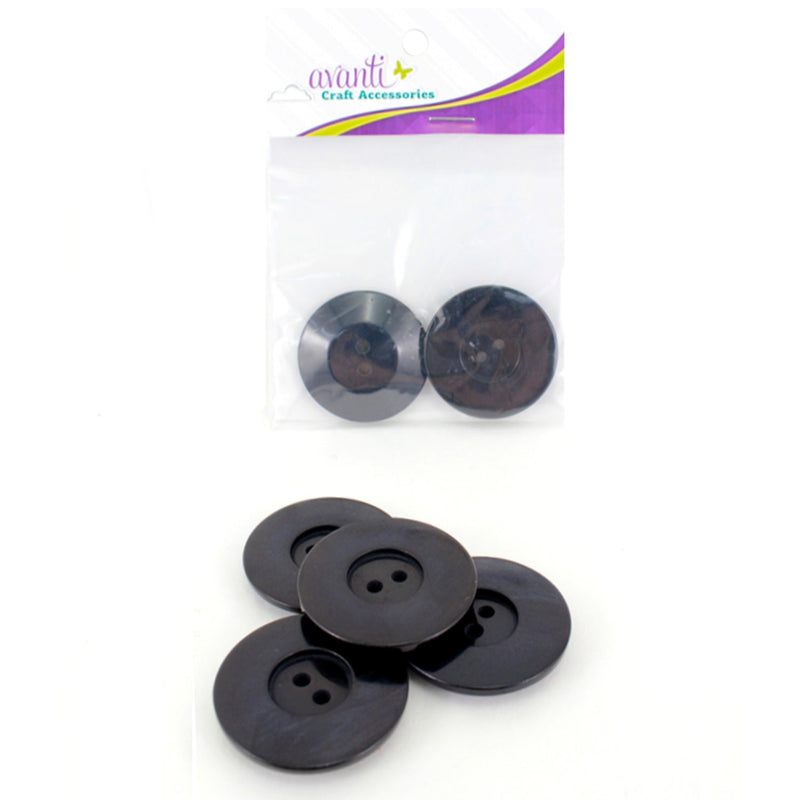 Fine Circular Buttons, Sew-through, 55mm, 2 Holes, Variety of Colors