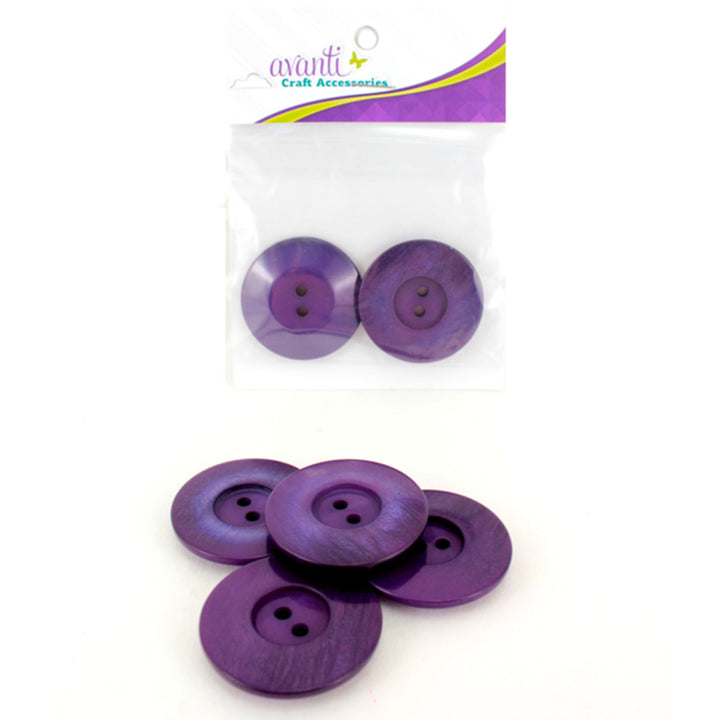 Sewing Buttons – 55L (35mm / 1.38 inches) with 2 Holes – Perfect for Statement Outerwear, Upholstery & Bold DIY Projects