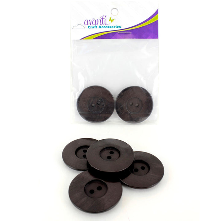 Sewing Buttons – 55L (35mm / 1.38 inches) with 2 Holes – Perfect for Statement Outerwear, Upholstery & Bold DIY Projects