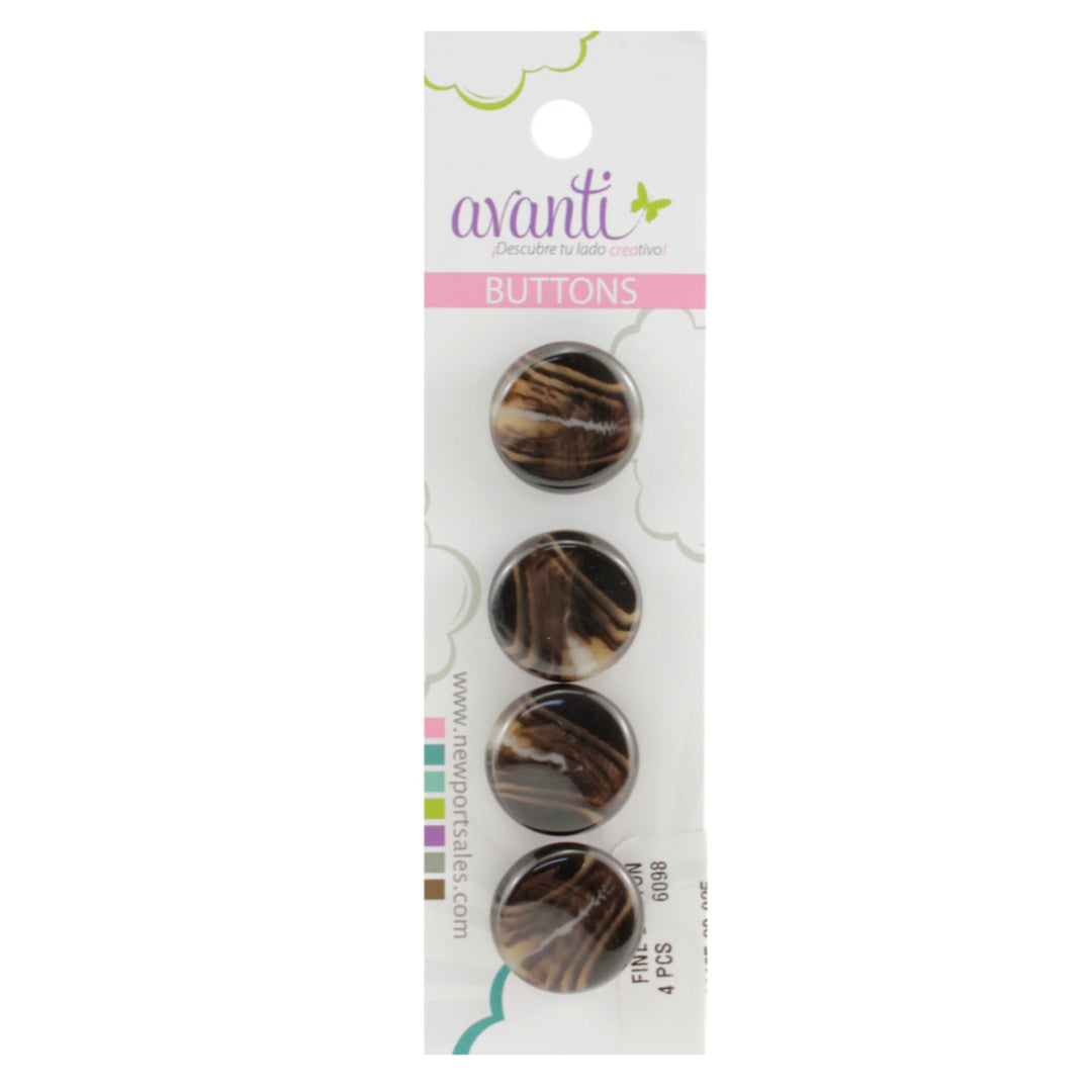 Sewing Buttons – 28L (17.0mm / 0.67 inches) with Shank Attachment – Perfect for Suits, Formal Jackets & Handbags
