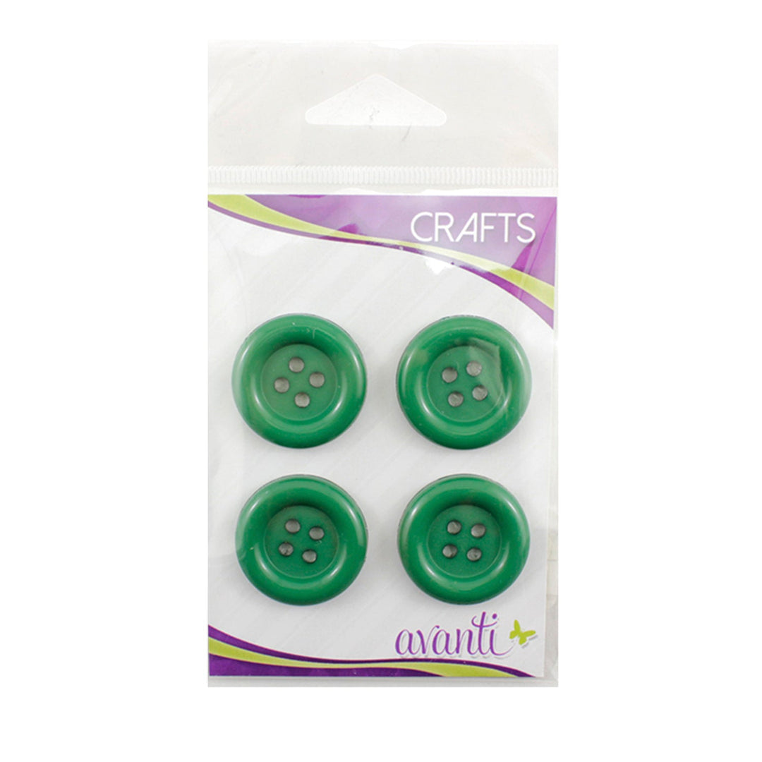 Sewing Buttons – 44L (28mm / 1.1 inches) with 4 Holes – Perfect for Coats, Bags & Bold Decor Projects, 12-Pack
