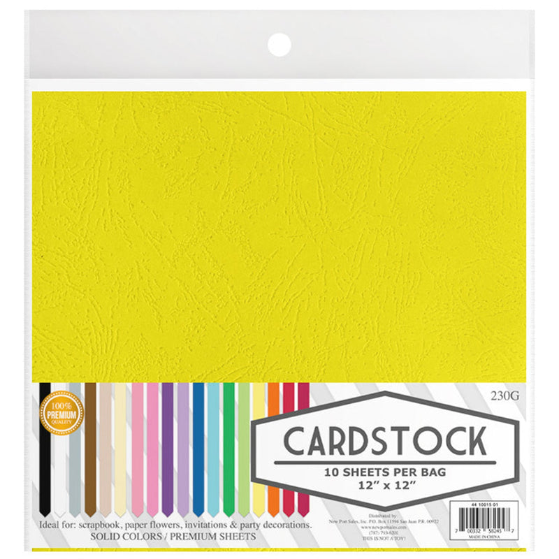 Yellow Solid Scrapbooking Cardstock for sale
