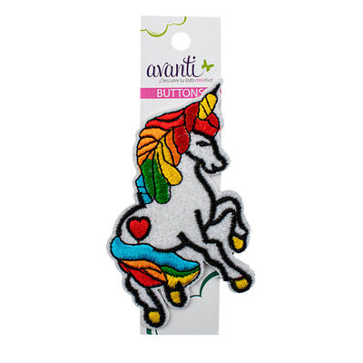 Peel & Stick,  Embroidered Patch,  Sew On Iron On Patch Applique,  Unicorn,   12-Pack